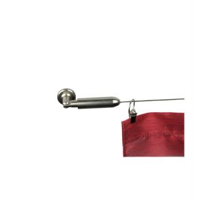 Kit Tringle &agrave; Rideau C&acirc;ble Acier 5 M&egrave;tres