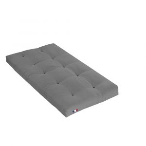 Matelas futon Coton Gris Clair 90x190