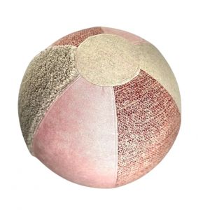 Pouf ballon multitexture d&eacute;co et yoga 55cm
