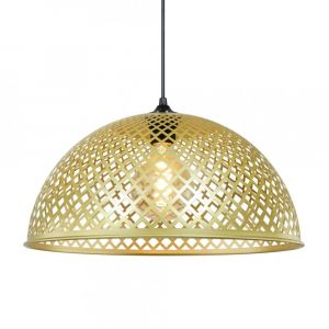 Suspension en m&eacute;tal perfor&eacute; dor&eacute;