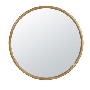 Miroir rond en bois de paulownia D90