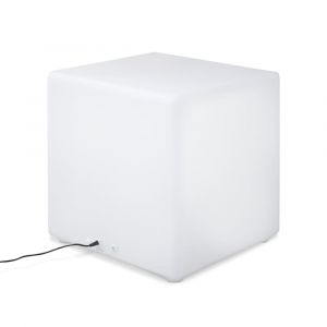 Cube d&eacute;coratif lumineux LED 40cm 16 couleurs