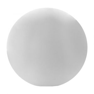 Boule lumineuse led 40cm multicolore en plastique blanc