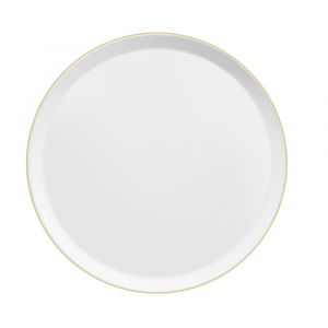 Assiette plate en Porcelaine Or