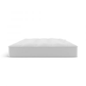 Surmatelas housse BZ satin de coton pour canap&eacute; convertible 150x190cm