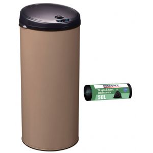 Poubelle de cuisine automatique 45L et 10 sacs poubelle 50L