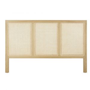 T&ecirc;te de lit cannage en rotin pour couchage 140 et 160