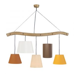 Suspension verre  violet abat-jour  verre verre transparent