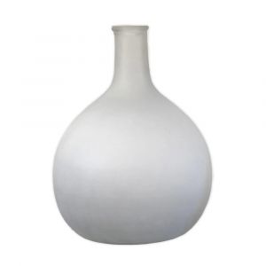 Vase bonbonne en verre d&eacute;poli