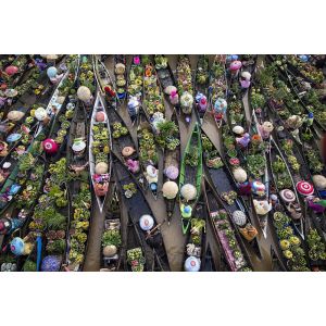 Tableau march&eacute; flottant toile imprim&eacute;e 120x80 cm