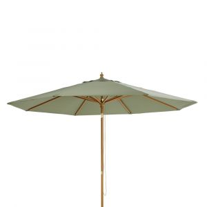 Parasol inclinable 3x3m en aluminium toile vert kaki