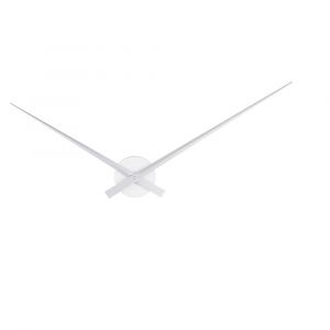 Horloge murale en aluminium en argent D90
