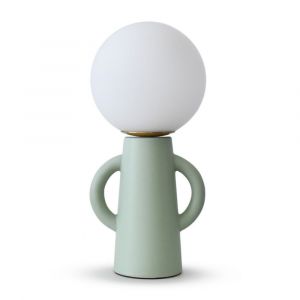 Lampe &agrave; poser c&eacute;ramique verte