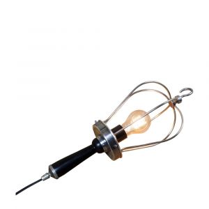 Baladeuse en métal argenté