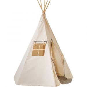 Tente tipi enfant en coton natural colors