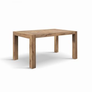 Table en bois, finition ch&ecirc;ne rustique, ext.160x90-240x90cm