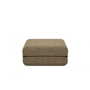 Pouf convertible et modulable 1 place en tweed jaune