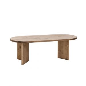 Table basse en bois de sapin vieilli 120x40cm