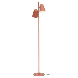 Lampadaire métal orange 28x28x145cm