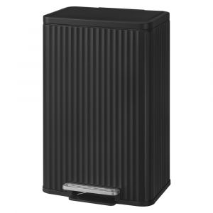 Poubelle de cuisine &agrave; p&eacute;dale seau int&eacute;rieur amovible 50 l noir