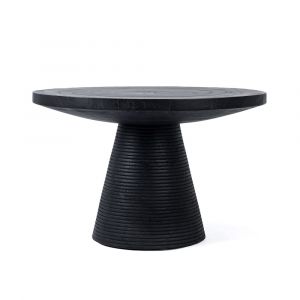 Table basse Bois de suar Noir 70x70x45cm