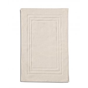 Tapis de bain uni 60x90cm 100% Coton -Crème