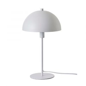 Lampe &agrave; poser en m&eacute;tal blanc mat