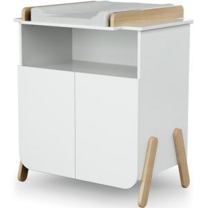 Commode &agrave; langer en bois de h&ecirc;tre Pirate blanc