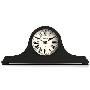 Pendule de chemin&eacute;e classique avec un cadran grise 16x8x37cm