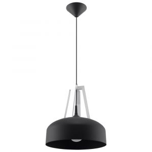 Suspension dome en m&eacute;tal, noir L: 30cm