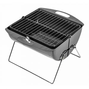 Barbecue valisette m&eacute;tal gris clair 35x41.5x25 cm