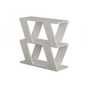 Table d'appoint 2 étages bois blanc
