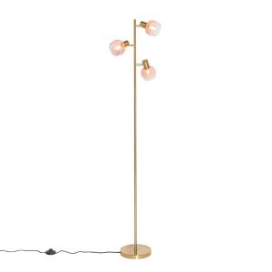 Lampadaire en acier rose