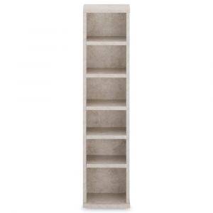 &Eacute;tag&egrave;re CD et DVD modulable, effet b&eacute;ton