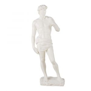 Statue dieu grec en magnésie blanche H125