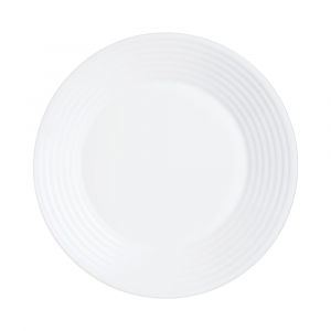 Assiette creuse ondul&eacute;e blanche D23cm