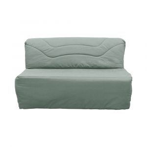 Housse de BZ en coton recycl&eacute; C&eacute;ladon-160 x 200 cm