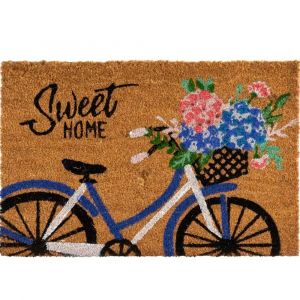 Paillasson coco v&eacute;lo sweet home 60x40x1.5cm