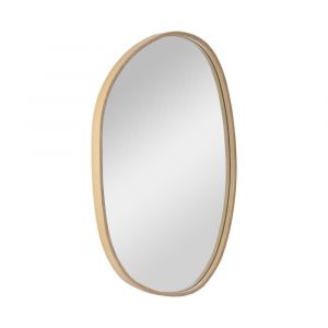 Miroir galet ch&ecirc;ne  40x65