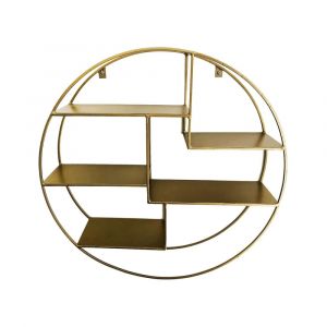 &Eacute;tag&egrave;re dor&eacute;e arrondie D61 cm