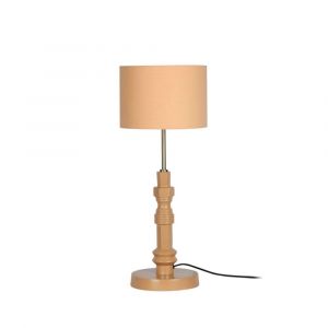 Lampe design en c&eacute;ramique marron