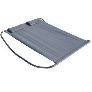 Transat à bascule 2 personnes gris