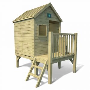 Cabane en bois trait&eacute; enfant sur pilotis