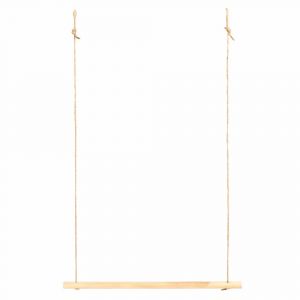 Porte-manteau en bois de couleur beige 120 cm