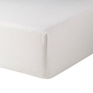 Prot&egrave;ge-matelas en jersey imperm&eacute;able blanc 200 x 200 cm