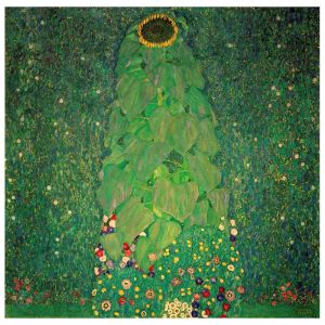 Tableau impression sur toile Le Tournesol Gustav Klimt 50x50cm