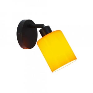 Applique murale en verre orange