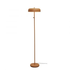 Lampadaire métal orange Ø30cm