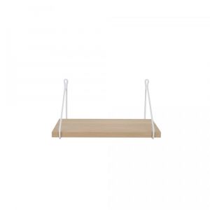 Etag&egrave;re vintage ch&ecirc;ne premium brut 40 x 25 cm