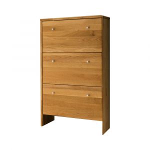 Meuble &agrave; chaussures en ch&ecirc;ne massif